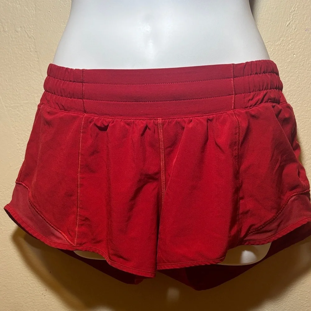 Lululemon Hottie Hot Red Shorts